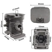 Kmtmak Stihl MS 170 Motorlu Testere Silindir ve Piston Seti 37mm thumbnail 2