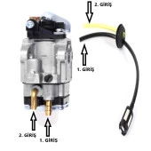 Kmtmak Motorlu Tırpan Cg/Bg 430-520 Karburator Ot motoru sırt/yan modellere uyumlu thumbnail 6