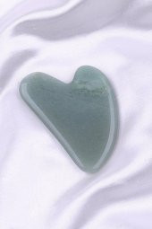 Aventurin Doğal Taş Gua Sha Yüz Masaj Taşı - 1