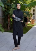 Spor Stil Tam Kapalı Mayo - 3