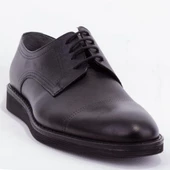 Dagoster DMA08-811 Siyah Ortopedik Günlük Erkek Deri Ayakkabı thumbnail 1