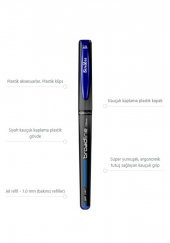 Mavi İmza Kalemi 1.0mm 3 Adet İmza Kalemi Pilot 1,0 mm Kalın Uçlu Kalemi Hızlı Kuruyan Jel Mürekkep - 4