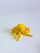 3 Boyutlu Hareketli Ahtapot Oyuncak & Masa Dekoru - Sarı thumbnail 4