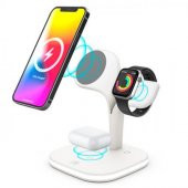 Coofbe Super Şarj  5in1 Masaüstü Şarj Standı Ve Gece Lambası İphone 12 13 14 Pro Max Şarj Standı LED Işıklı - 5