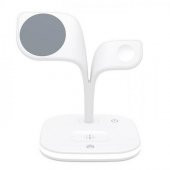 Coofbe Super Şarj  5in1 Masaüstü Şarj Standı Ve Gece Lambası İphone 12 13 14 Pro Max Şarj Standı LED Işıklı - 6