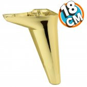 Mobilya Kanepe Yatak Sehpa TV Ünitesi Baza Koltuk Ayağı Gold Altın Renk 18 cm Ayak thumbnail 1