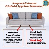 Mobilya Kanepe Yatak Sehpa TV Ünitesi Baza Koltuk Ayağı Beyaz Renk 12 cm Ayak thumbnail 3