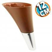 Mobilya Kanepe Yatak Sehpa TV Ünitesi Baza Koltuk Ayağı Kahverengi Krom Renk 12 cm Ayak thumbnail 1