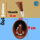 Mobilya Kanepe Yatak Sehpa TV Ünitesi Baza Koltuk Ayağı Kahverengi Krom Renk 12 cm Ayak thumbnail 2