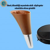 Mobilya Kanepe Yatak Sehpa TV Ünitesi Baza Koltuk Ayağı Kahverengi Krom Renk 12 cm Ayak thumbnail 6