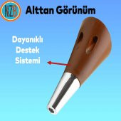 Mobilya Kanepe Yatak Sehpa TV Ünitesi Baza Koltuk Ayağı Kahverengi Krom Renk 12 cm Ayak thumbnail 7