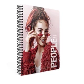 Gıpta People Spiralli 120 Yaprak Çizgili 17X24 Sert Kapak Defter - 3