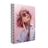 Gıpta People Spiralli 120 Yaprak Çizgili 17X24 Sert Kapak Defter - 2