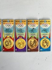 Ekvator Ginesi Munih 72 Olimpiyatları Madalya Pulu Lotu 7 Adet - 5