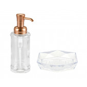 ZBOSP-C402 CAM SIVI SABUNLUK VE AKRİLİK SABUNLUK 2 Lİ BANYO SETİ thumbnail 2