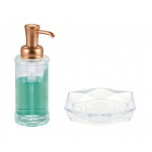 ZBOSP-C402 CAM SIVI SABUNLUK VE AKRİLİK SABUNLUK 2 Lİ BANYO SETİ thumbnail 3