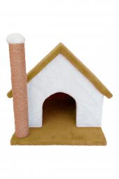 Büyük Kulübe Kedi Evi ve Tırmalama Sütunu - 4