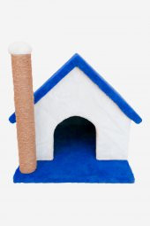 Büyük Kulübe Kedi Evi ve Tırmalama Sütunu - 6