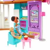 Barbie Tatil Evi 107 Cm 30 Dan Fazla Parçasıyla 2 Katlı 6 Odalı Salıncaklı 3 Yaş Ve Üzeri thumbnail 3