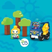 Mega Bloks Doğa Dostu Otobüs Seti Yürüme Çağındaki Çocuklar İçin Yapı Oyuncakları 36 Parça thumbnail 2