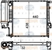 8MK376713-124 SU RADYATORU E30-E36- Z3 M40-M42-M43-M44-M50-M52 1991-1999 CR 330 000S MAHLE CR330000S - OEM - 1