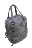 Baginn Yıkama Suni Deri Retro Kadın Sırt Çantası Çok Cepli Fonksiyonel Kullanım - 12