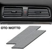 Araçiçi Klima Izgara Hava Çıkış Dekoratif Klima Şerit Karbon Siyah 10 AD - 1