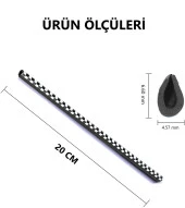 Araçiçi Klima Izgara Hava Çıkış Dekoratif Klima Şerit Karbon Siyah 10 AD - 4