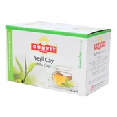 Günvit Yeşil Çay Bitki Süzen Poşet Çay 20 x 2 Gr Doğal Yeşilçay - 1