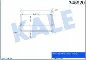 Kale-345920 Su Radyatörü Transit V184 2.4Tdci 100Ps 125Ps Önden Ç 515065054 - 1