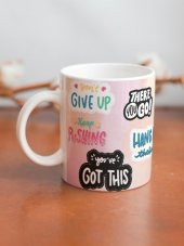 Karma Motivasyon Temalı Özel Tasarım Baskılı Kupa Bardak Hediye Çay-Kahve Bardağı - 1