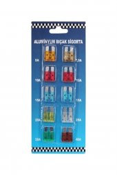 Araba Sigorta Seti 10lu Mini Bıçak Sigorta Araba Bıçak Sigortası 10 Adet Bıçak Sigorta - 1
