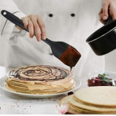 Shop-set Isıya Dayanıklı Yanmaz Yapışmaz Silikon Spatula Seti 6 Parça SİYAH - 5
