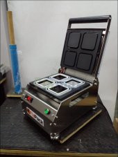 Paslanmaz Kase Tabak Kapatma Makinesi 110x110mm Kuruyemiş Tabağı GMF-110 - 2