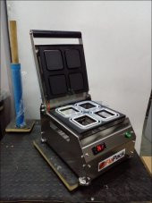 Paslanmaz Kase Tabak Kapatma Makinesi 110x110mm Kuruyemiş Tabağı GMF-110 - 3