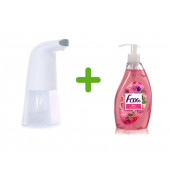SIA-BOSP015 SENSÖRLÜ FOTOSELLİ SIVI SABUNLUK 21X5X10CM VE 1 ADET 400 ML SIVI SABUN GÜL KOKULU - 2