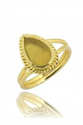 Güneş Taşı Serisi Sarma Damla Kesim Renkli Oniks 22 Ayar Altın Kaplama Kadın Üçlü Set 925 Ayar Gümüş Zincirli - 4