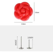 8 Adet Pratik Gül Desenli Battaniye Yorgan Sabitleme Klipsi Nevresim Sabitleyici Yastık Kılıfı tutucu - 3