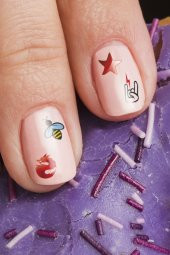 Şekil- 2 Tırnak Dövmesi, Tırnak Tattoo, Nail Art, Tırnak Sticker - 1