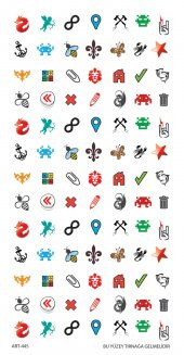 Şekil- 2 Tırnak Dövmesi, Tırnak Tattoo, Nail Art, Tırnak Sticker - 2