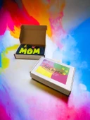 Hediye Paketli, Anneye Hediye, Love Mom Neon, Oval Yaka Tişört Köpek Kıyafeti,Elbisesi, Anneler Günü, Anne - 3
