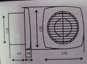 Nisa 120 Plastik WC Banyo Fanı - 3