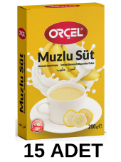 Orçel Muzlu Süt Aromalı İçecek Tozu Oralet Çay 15 x 200gr. - 1
