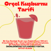 Orçel Kuşburnu Aromalı İçecek Tozu Oralet Çay 300gr.x 4 Adet - 2