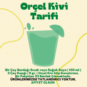 Orçel Salep 200gr. + Muzlu Süt 200gr. + Kivi 300gr. + Portakal 300gr. Aromalı İçecek Tozu Oralet Çay - 6