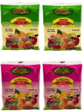 Orçel 2 Limon + 2 Kuşburnu Aromalı İçecek Tozu Oralet Çay 4x300gr. - 1