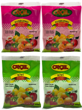 Orçel 2 Kivi 2 Kuşburnu Aromalı İçecek Tozu Oralet Çay 4x300gr. - 1