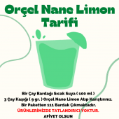 Orçel Nane Limon (Mentöllü) Aromalı İçecek Tozu Oralet Çay 1 Kg. - 2
