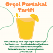 Orçel Portakal Aromalı İçecek Tozu Oralet Çay 1 Kg - 2