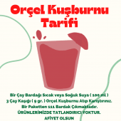 Orçel Kuşburnu Aromalı İçecek Tozu Oralet Çay 1 Kg. - 2